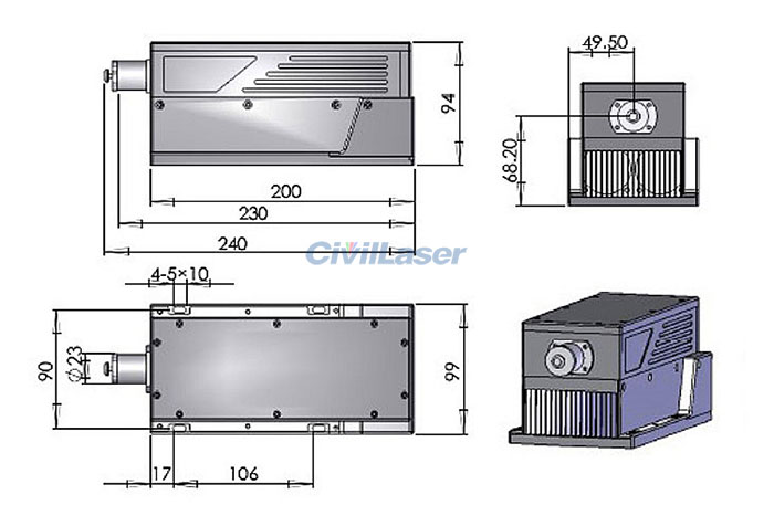 589nm DPSS yellow laser